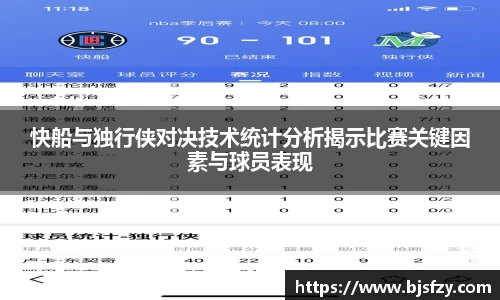 快船与独行侠对决技术统计分析揭示比赛关键因素与球员表现
